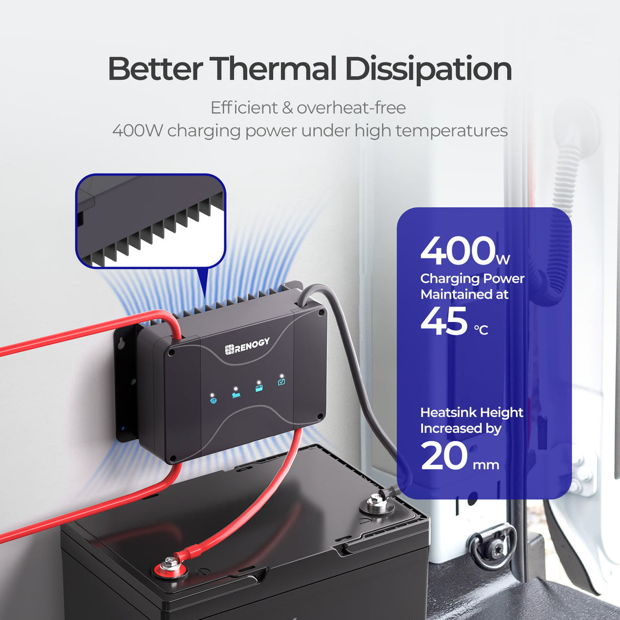 DCC30S 12V 30A Dual Input DC to DC Battery Charger with MPPT
