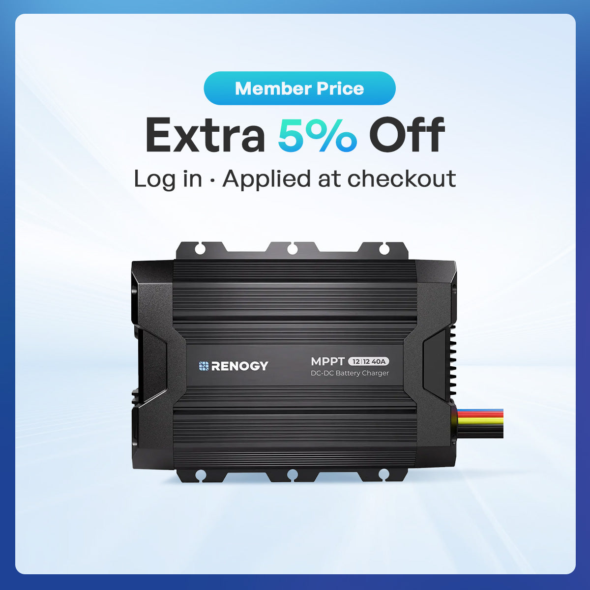 RENOGY 40A DC-DC Battery Charger with MPPT