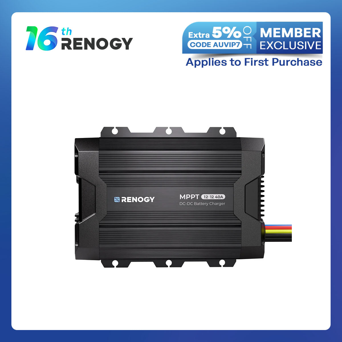 RENOGY 40A DC-DC Battery Charger with MPPT