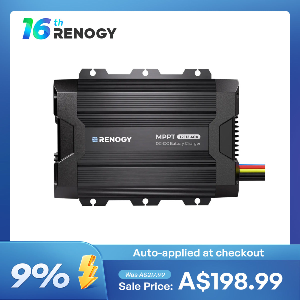 RENOGY 40A DC-DC Battery Charger with MPPT