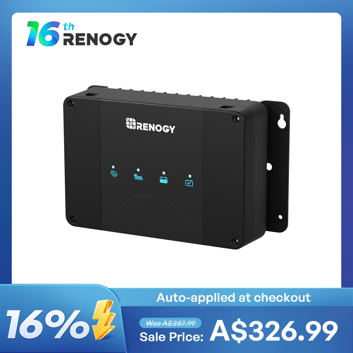 DCC30S 12V 30A Dual Input DC-DC On-Board Battery Charger with MPPT
