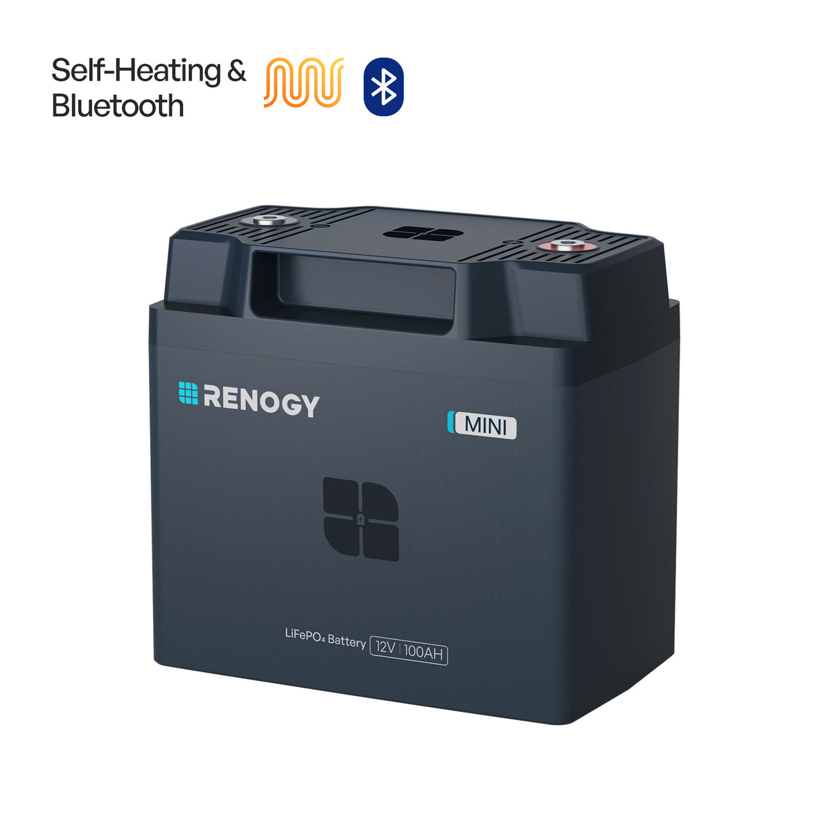 Reserve Mini Smart 12V 100Ah LiFePO4 Battery | Renogy AU