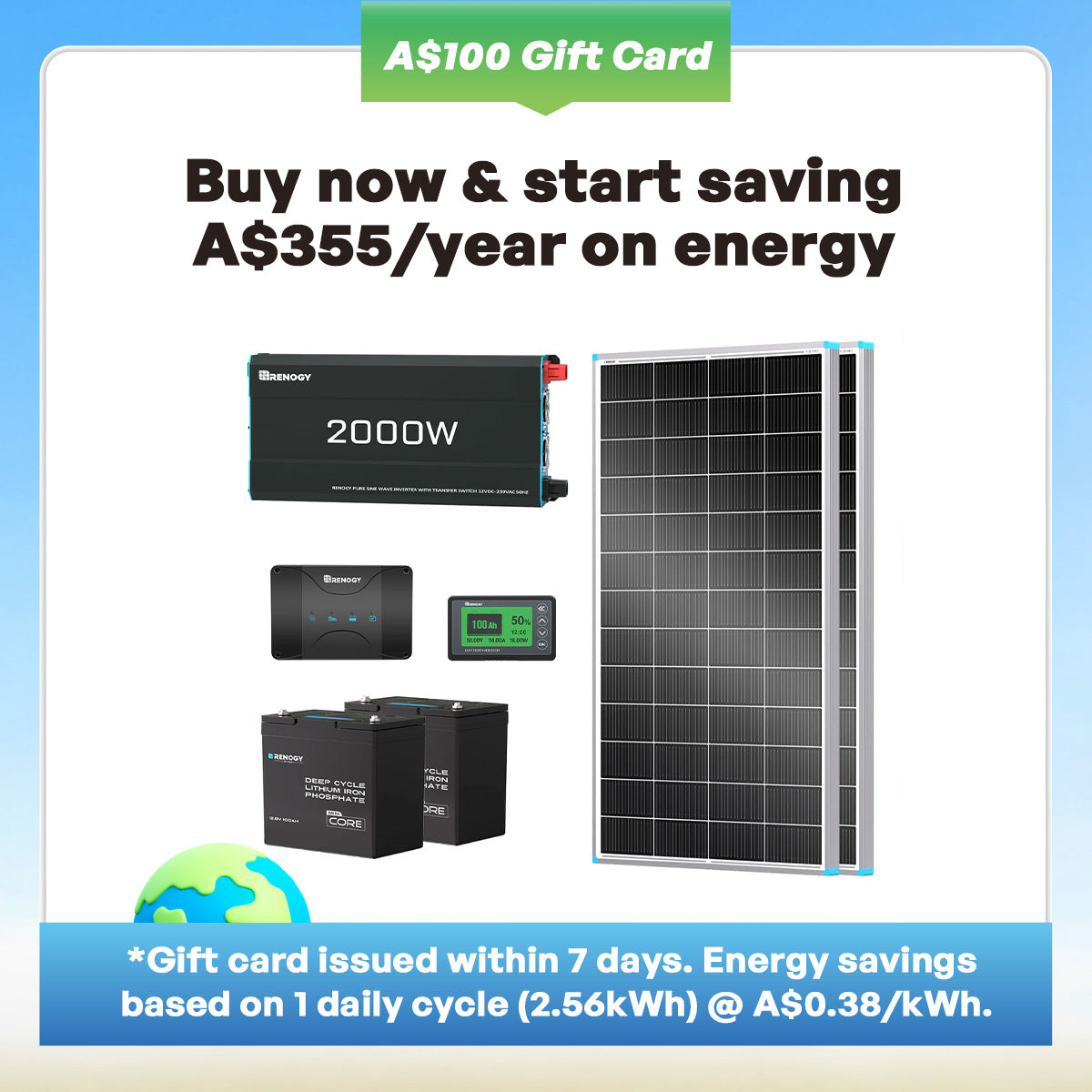 Renogy 200Ah Lithium Power Kit