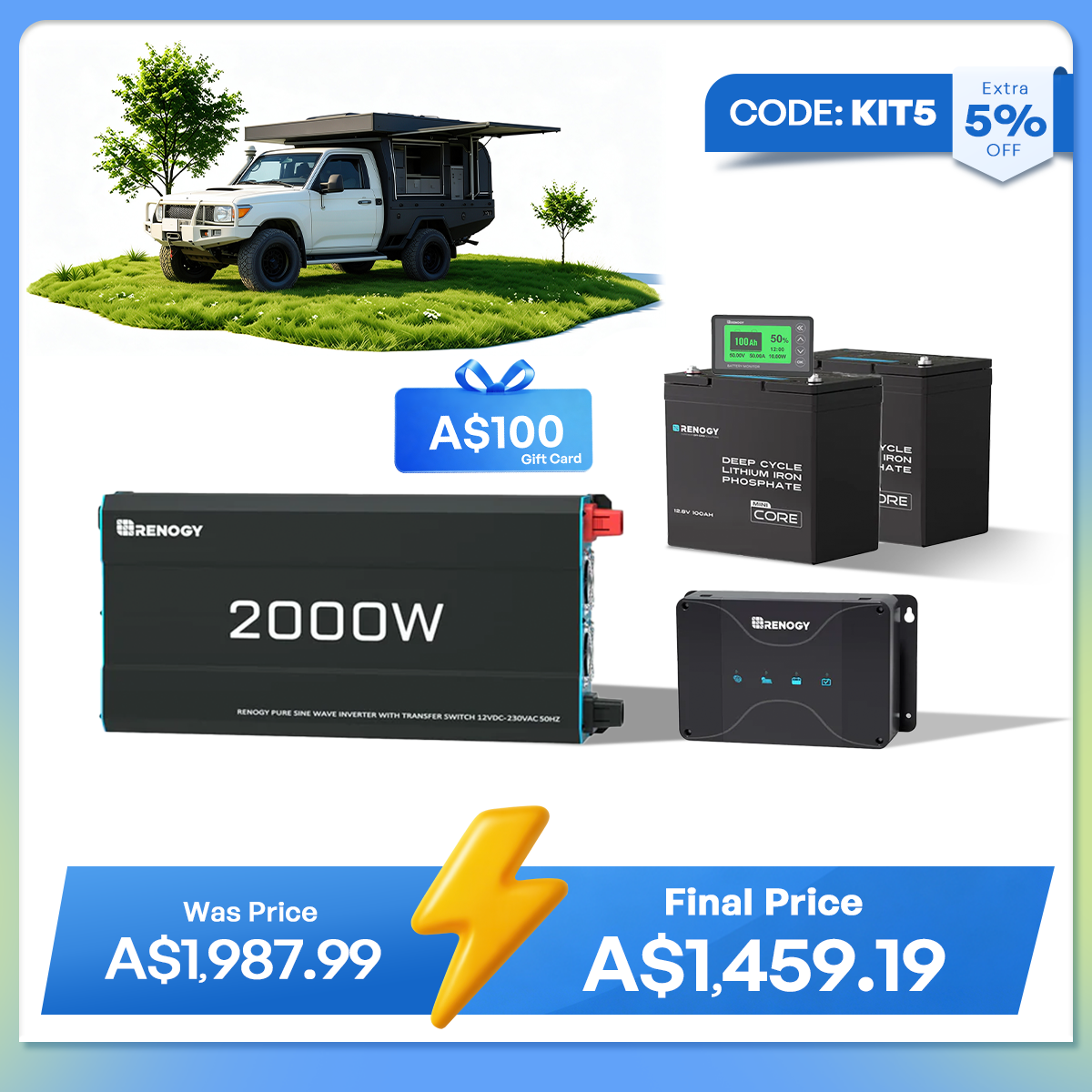Renogy 200Ah Lithium Power Kit