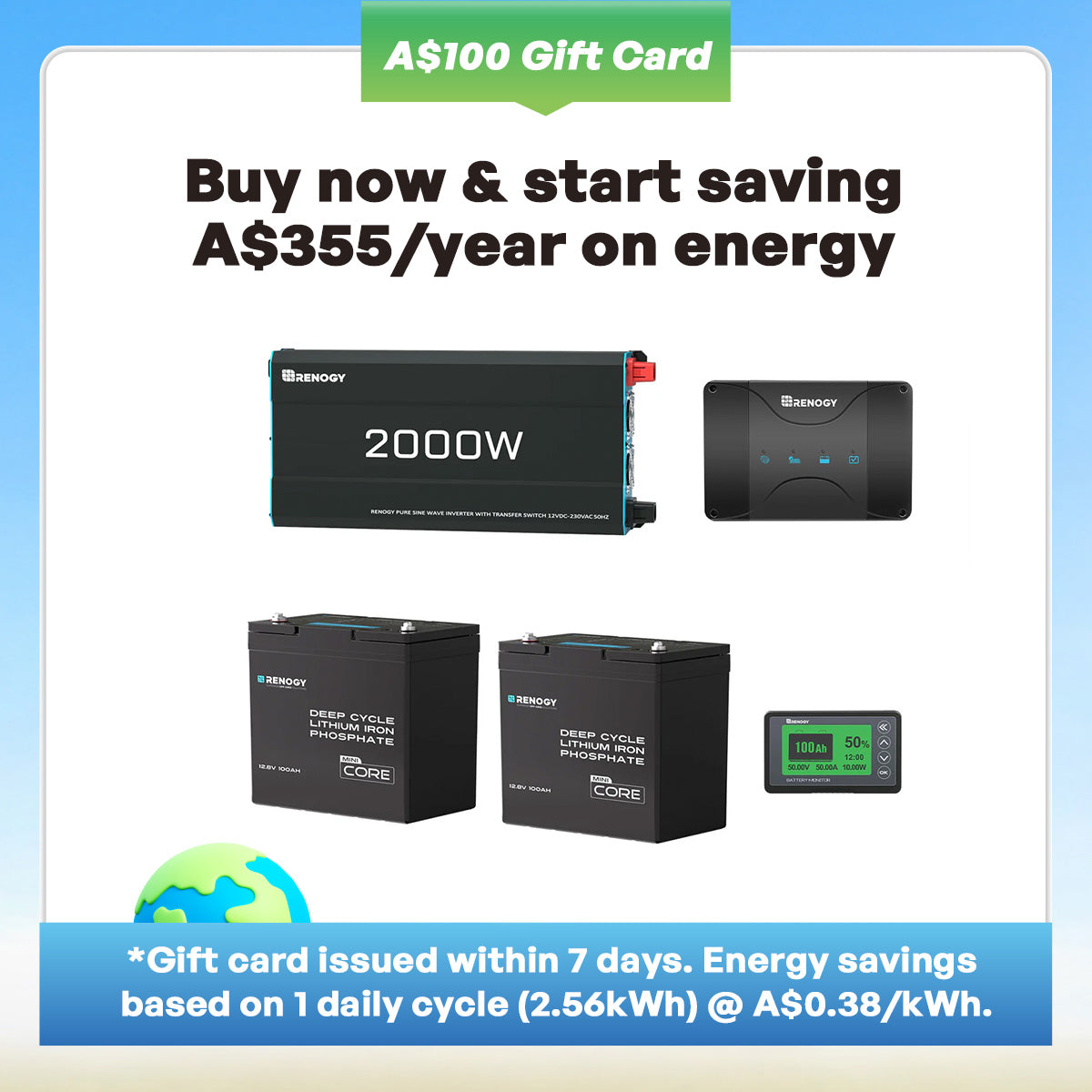 Renogy 200Ah Lithium Power Kit