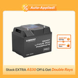 Pro - 12V 100/200Ah Smart Lithium Iron Phosphate Battery w/ Bluetooth & Self-Heating