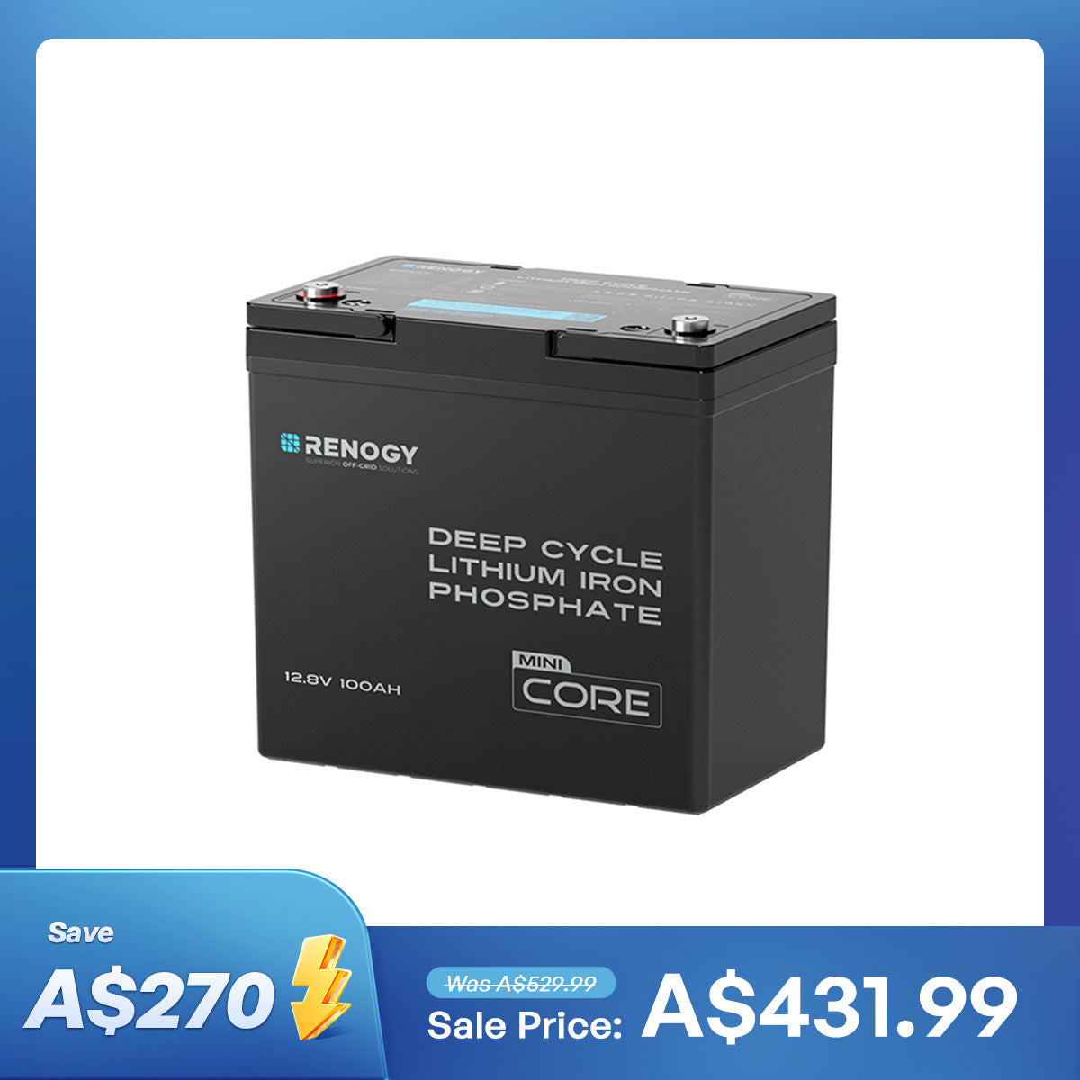 Core Mini - LiFePO4 12V 300/200/100Ah Lithium Battery