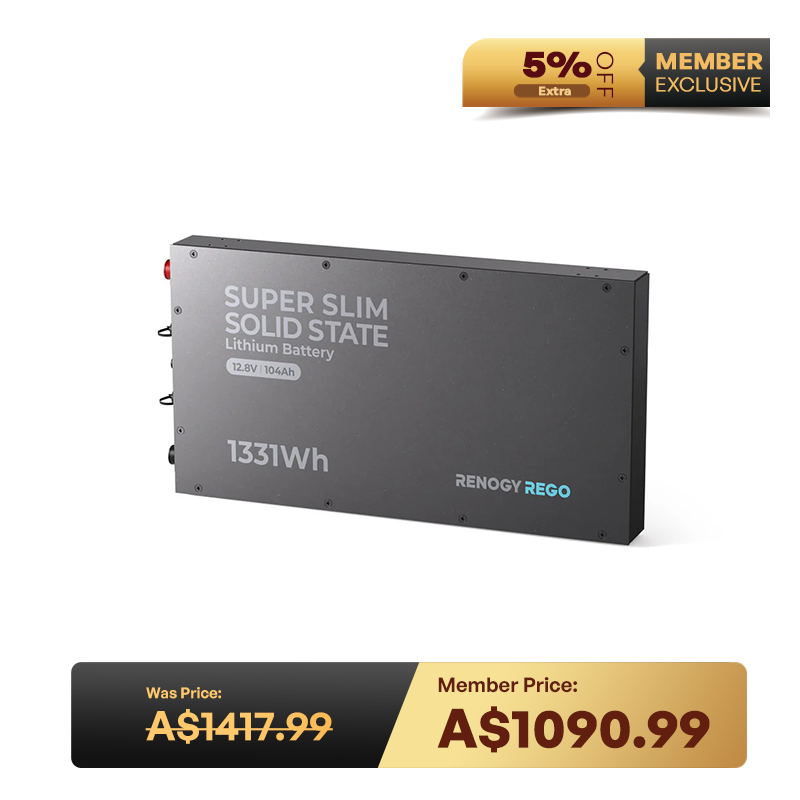 Renogy REGO - 12.8V 104Ah Super Slim Lithium Iron Phosphate Battery