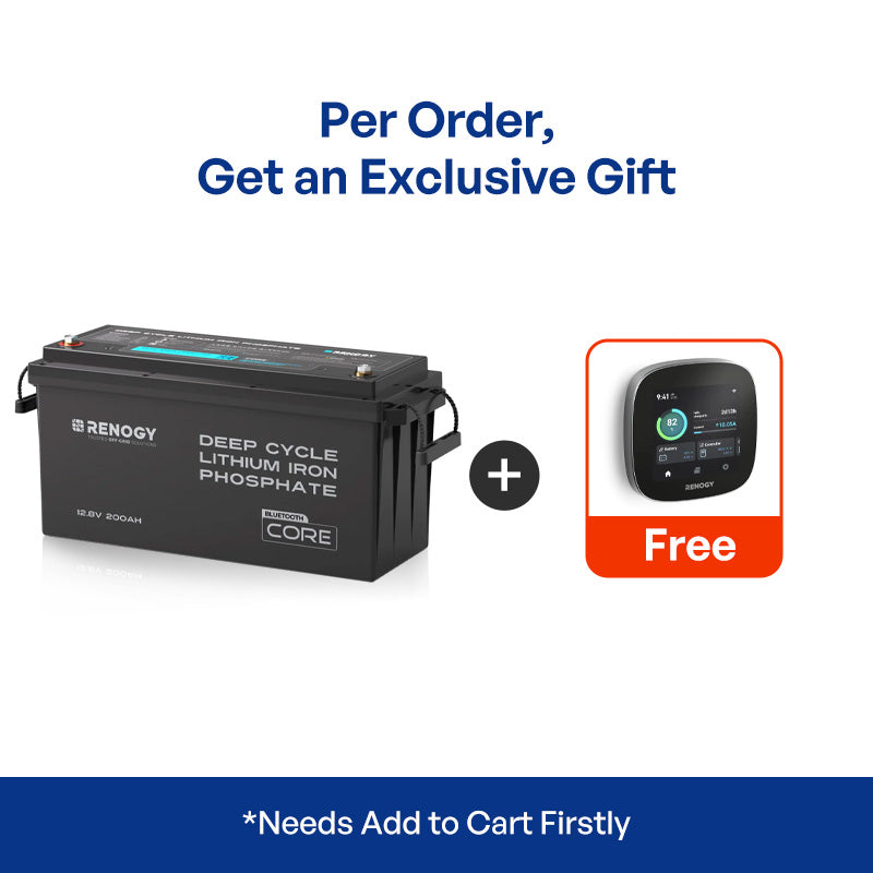 Renogy Core - 12V 200Ah Lithium Iron Phosphate Battery w/ Bluetooth