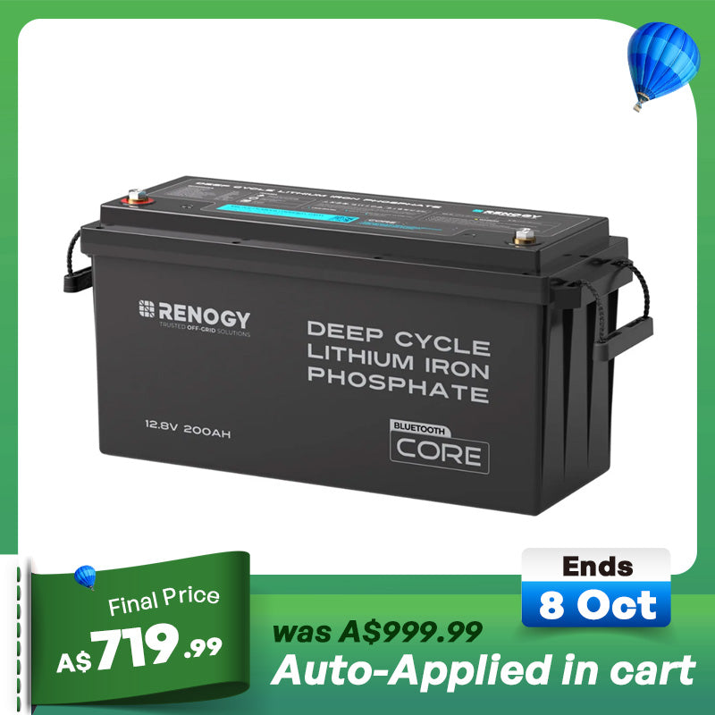 Renogy Core - 12V 200Ah Lithium Iron Phosphate Battery w/ Bluetooth