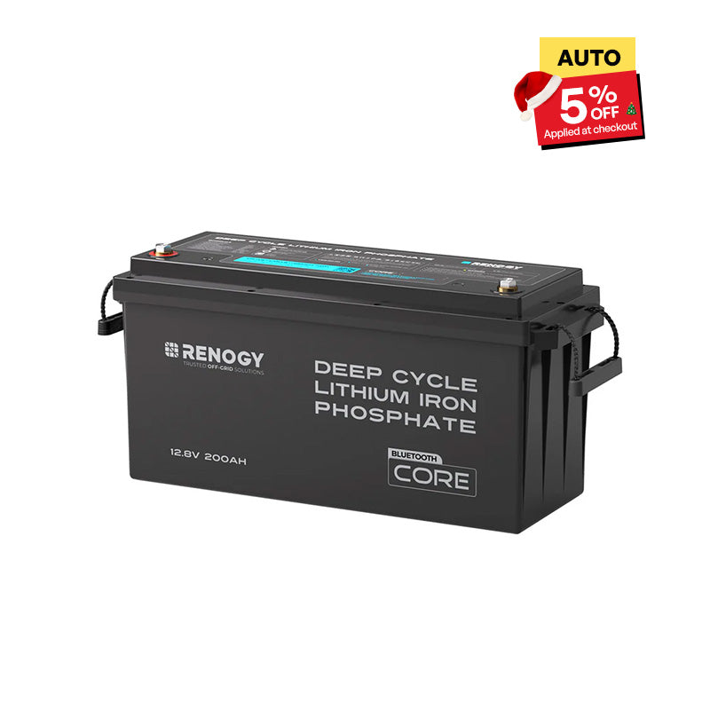 Renogy Core - 12V 200Ah Lithium Iron Phosphate Battery w/ Bluetooth