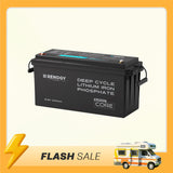 Renogy 200Ah Lithium Battery with Bluetooth App Monitoring - 12V LiFePO4 Deep Cycle Battery for Solar, RV, and Off-Grid Home Energy Storage | Core Series
