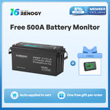 Renogy 200Ah Lithium Battery with Bluetooth App Monitoring - 12V LiFePO4 Deep Cycle Battery for Solar, RV, and Off-Grid Home Energy Storage | Core Series
