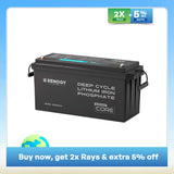 Renogy 200Ah Lithium Battery with Bluetooth App Monitoring - 12V LiFePO4 Deep Cycle Battery for Solar, RV, and Off-Grid Home Energy Storage | Core Series
