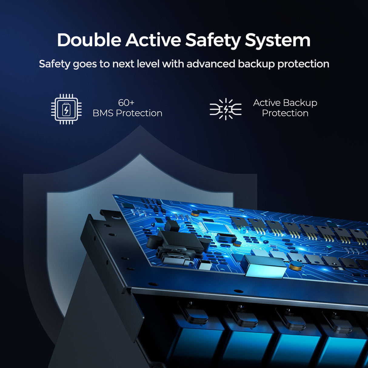 Renogy 12V 200Ah Pro Deep Cycle Lithium Iron Phosphate Battery has Double  Active Safty System