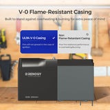 V-0 Flame-Resistant Casing with Renogy 12V 200Ah Pro Deep Cycle Lithium Iron Phosphate Battery