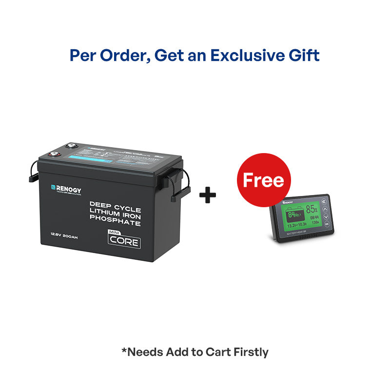 Core Mini - 12.8V 200Ah LiFePO4 Battery w/ Low-Temperature Protection