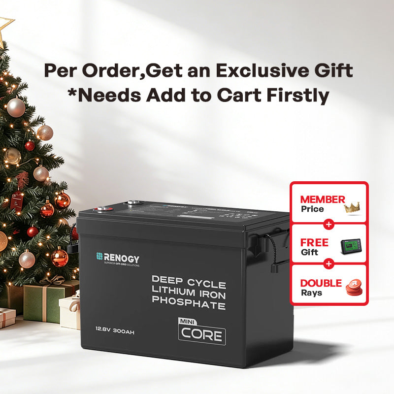 Renogy Core Mini 12.8V 300Ah Lithium Iron Phosphate Battery w/ Low-Temperature Protection