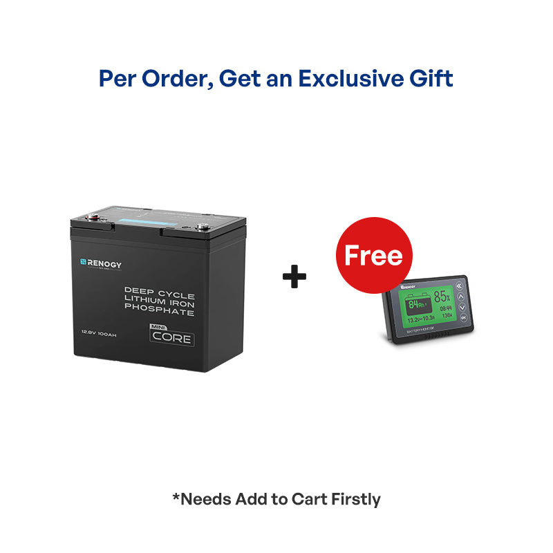 Renogy Core Mini 12.8V 300Ah Lithium Iron Phosphate Battery w/ Low-Temperature Protection