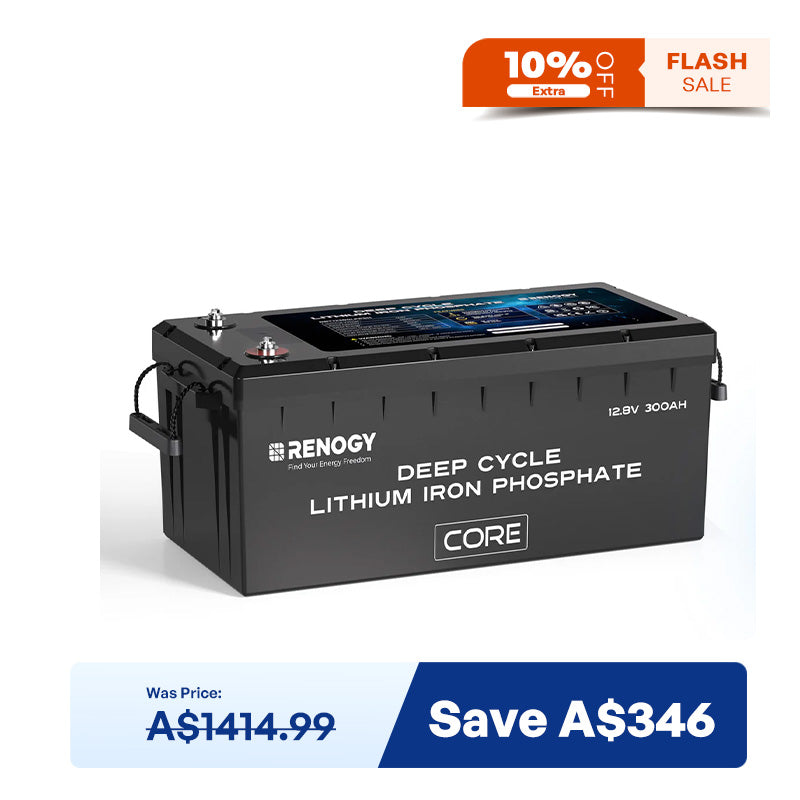 12V 300Ah Core Series Deep Cycle Lithium Iron Phosphate Battery w/Self-Heating