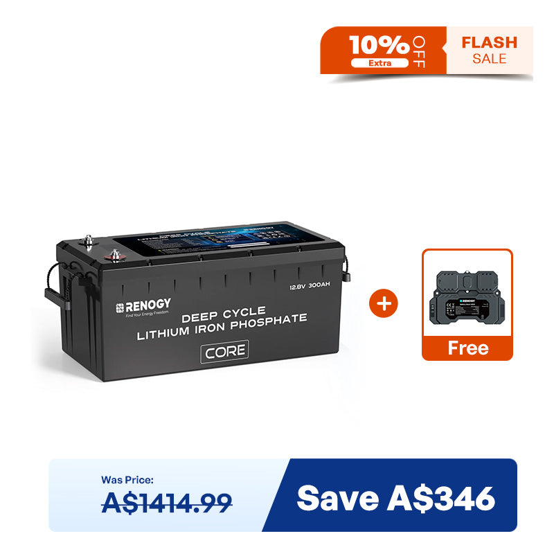 12V 300Ah Core Series Deep Cycle Lithium Iron Phosphate Battery w/Self-Heating