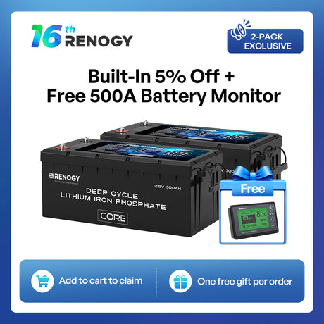 12V 300Ah Core Series Deep Cycle Lithium Iron Phosphate Battery w/Self-Heating | Core Series
