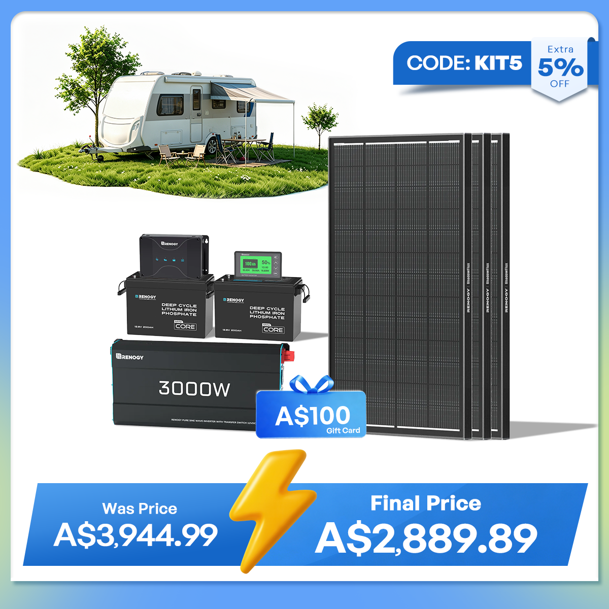 Renogy 400Ah Lithium Power Kit