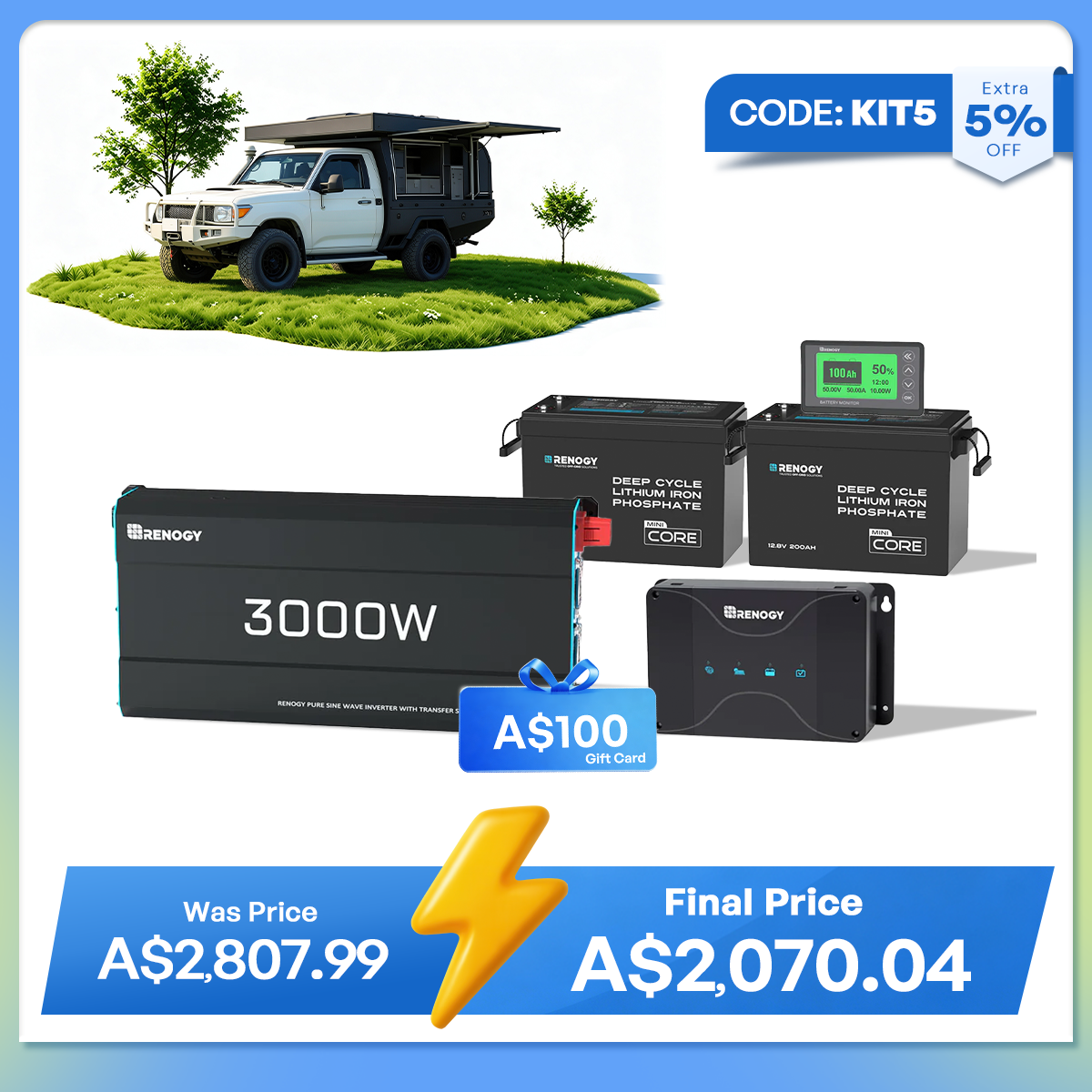 Renogy 400Ah Lithium Power Kit