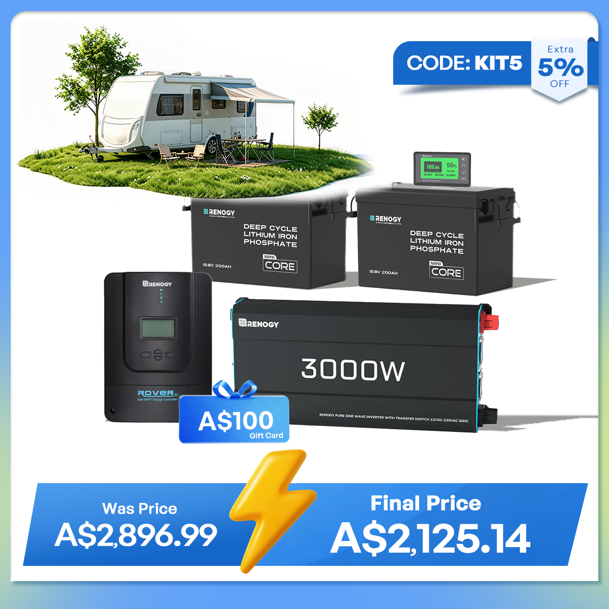 Renogy 400Ah Lithium Power Kit