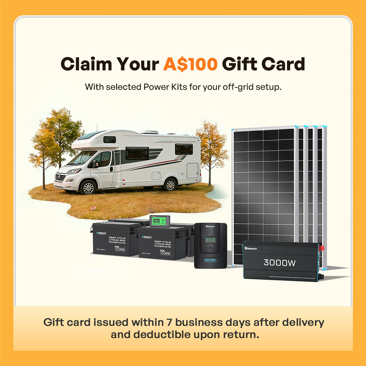 Renogy 10.24kWh Off-Grid Power Kit | 3000W Inverter, 60A MPPT