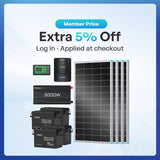 Renogy 10.24kWh Off-Grid Power Kit | 3000W Inverter, 60A MPPT