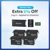 Renogy 10.24kWh Off-Grid Power Kit | 3000W Inverter, 60A MPPT