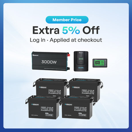 Renogy 10.24kWh Off-Grid Power Kit | 3000W Inverter, 60A MPPT