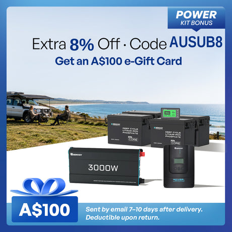 Renogy 10.24kWh Off-Grid Power Kit | 3000W Inverter, 60A MPPT