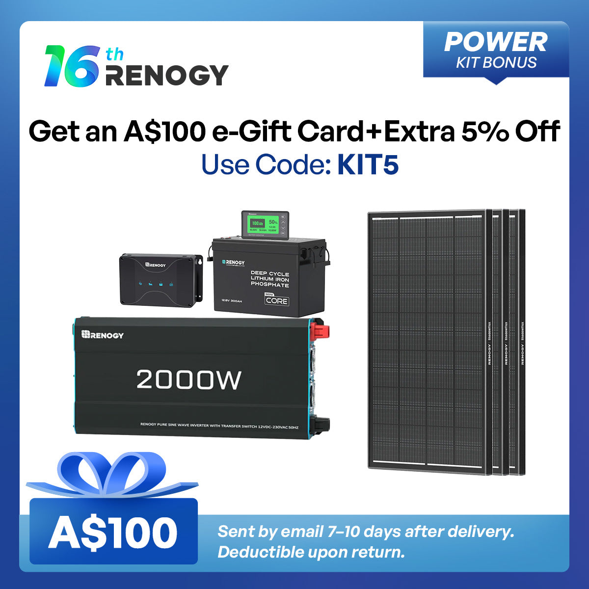 Renogy 300Ah Lithium Power Kit