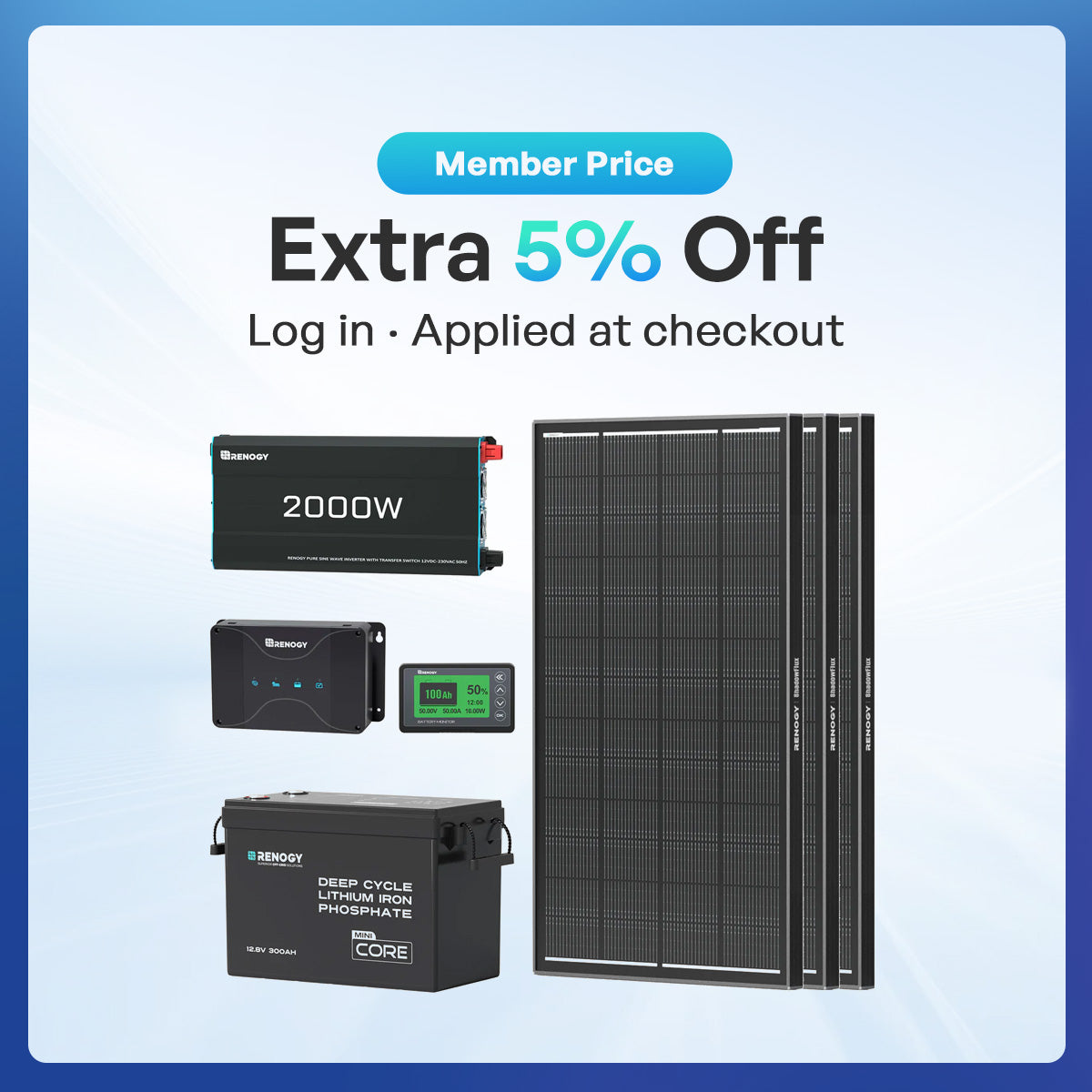 Renogy 300Ah Lithium Power Kit