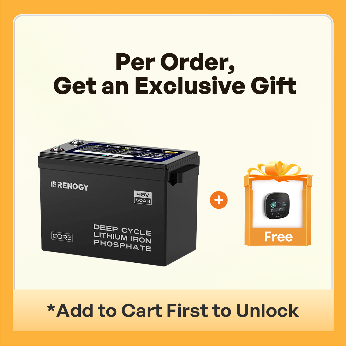 48V 50Ah Core Series Deep Cycle Lithium Iron Phosphate Battery