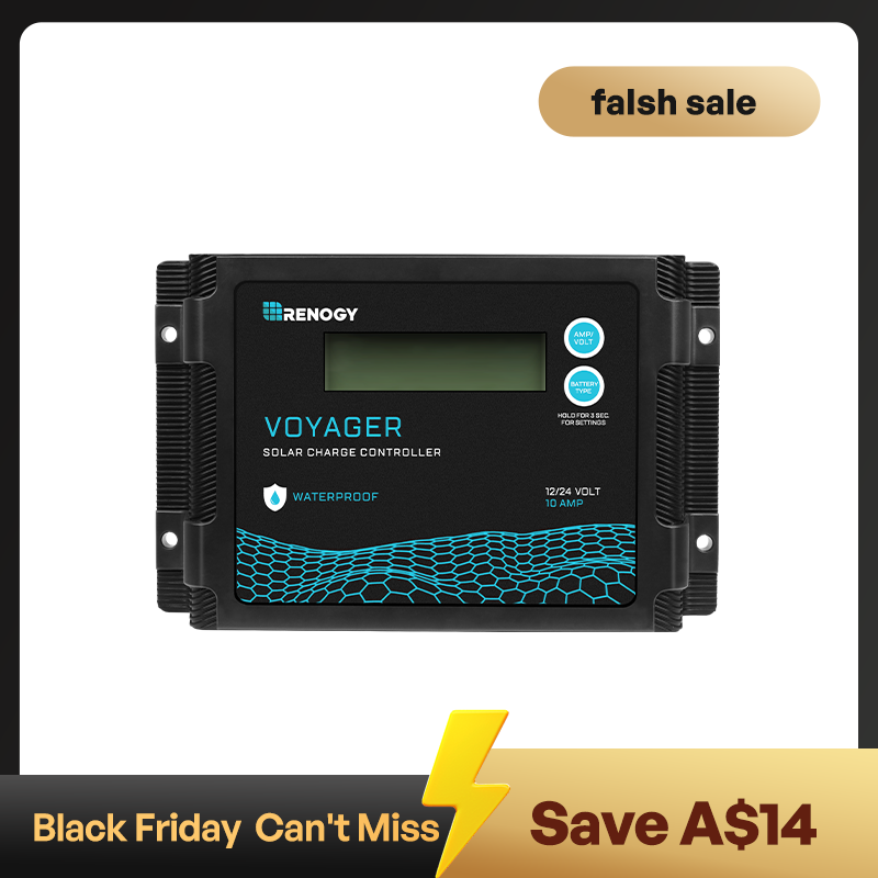 New Edition Voyager 10A PWM Waterproof Solar Charge Controller