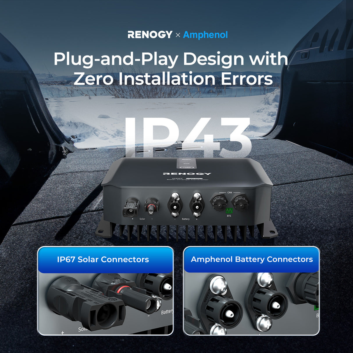 Plug-and-Play Design with Zero installation Errors 30A Solar Charge Controller