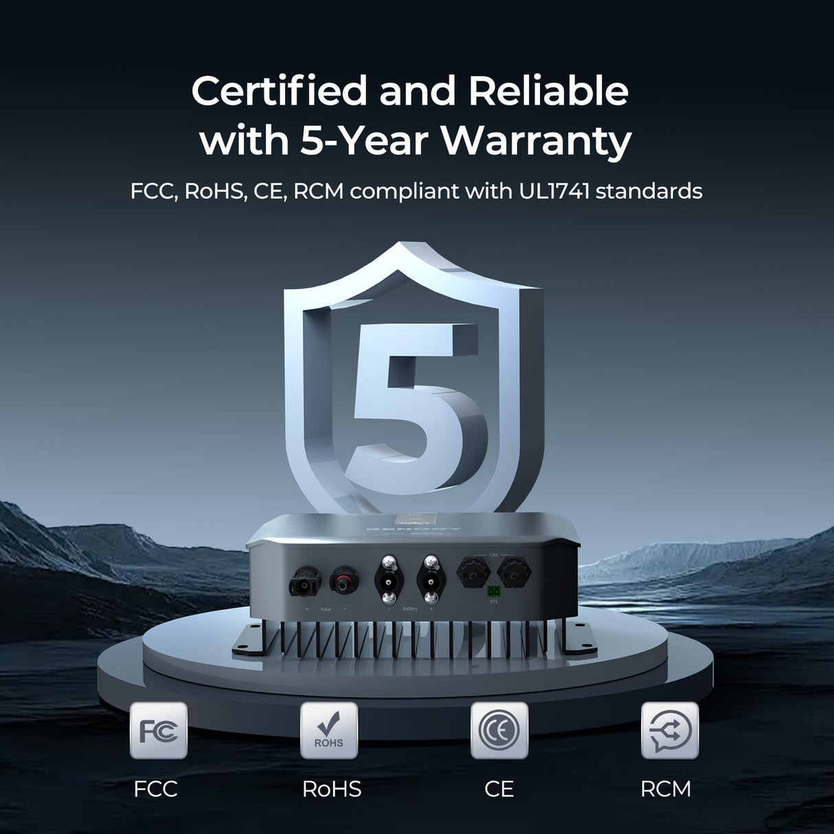 5 Years Warranty of 30A Solar Charge Controller