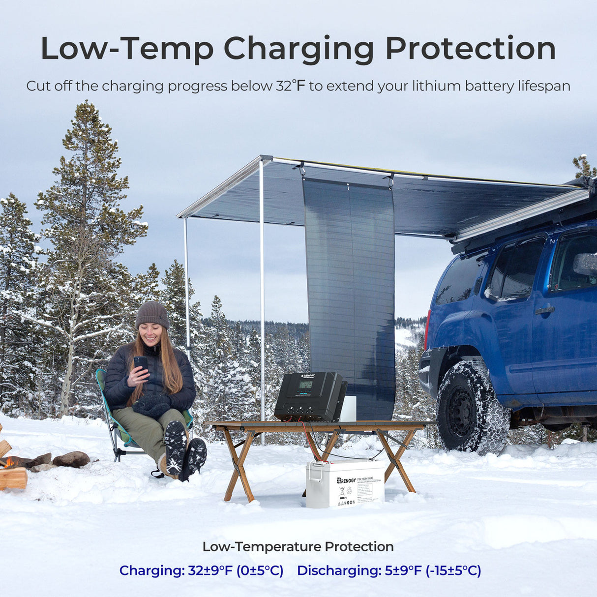 60 amp solar charge controller with low temperature protection