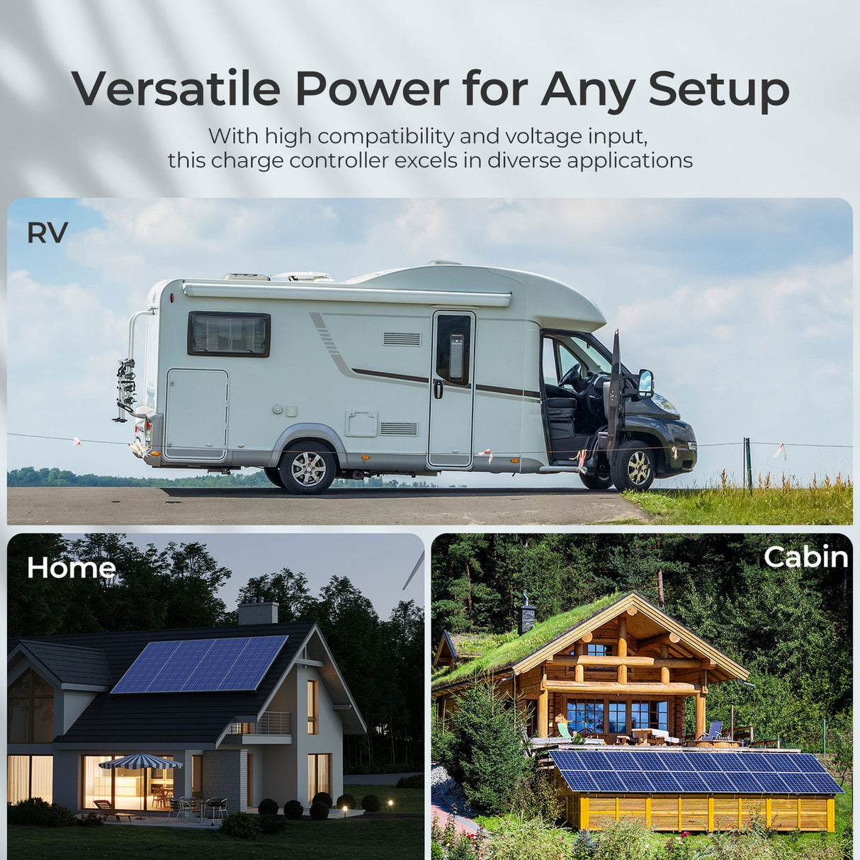 60 amp solar charge controller providing versatile power for any setup