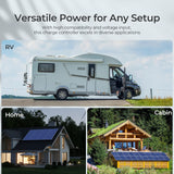 60 amp solar charge controller providing versatile power for any setup