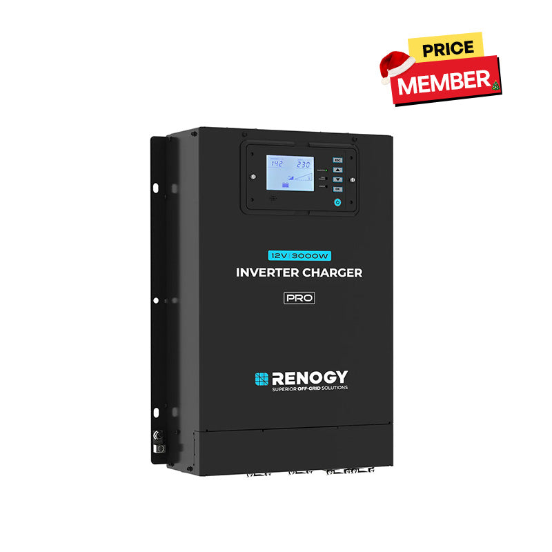 Renogy Pro 12V 3000W HF Inverter Charger(Pre-order - Shipping Jan 10)