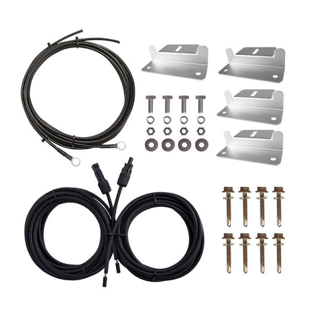 Wiring and Mounting Kit For 100W Solar Setup