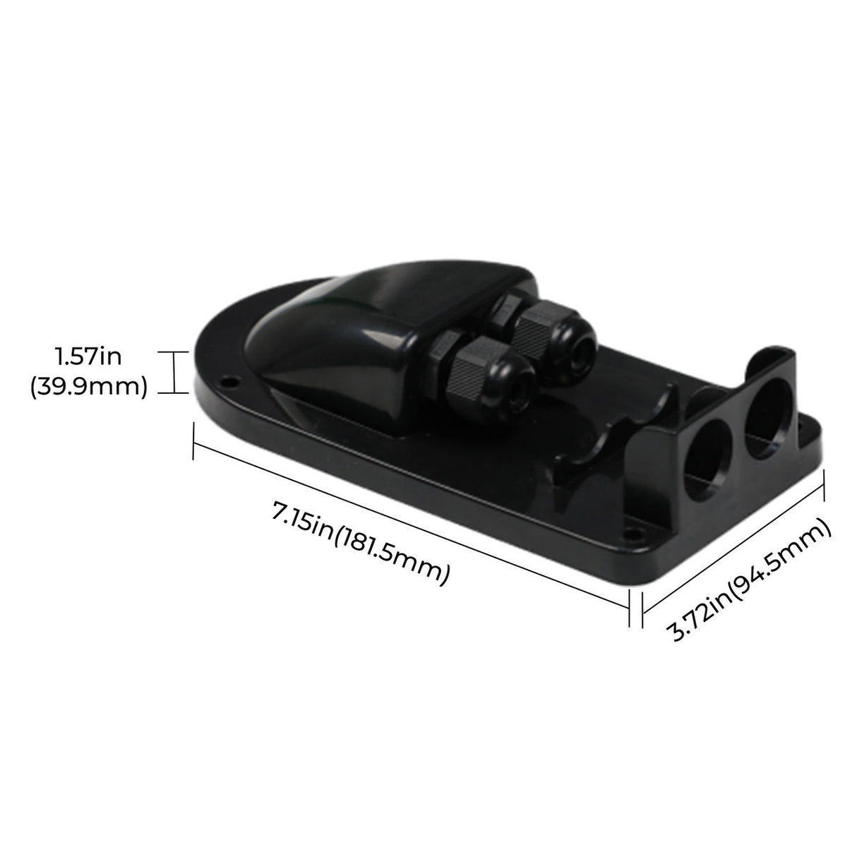 Size of Renogy Solar Double Cable Entry Gland