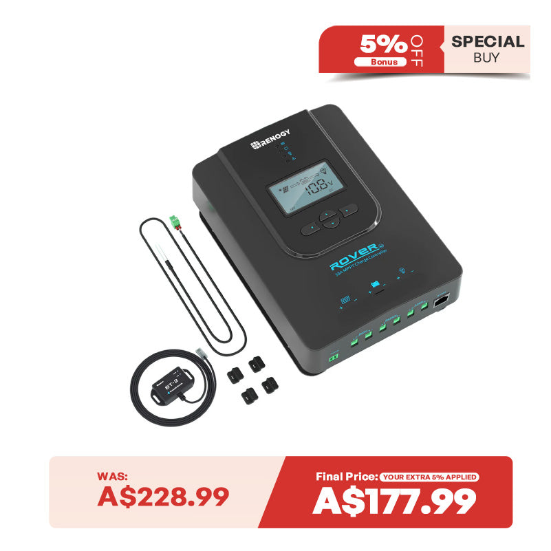 Rover Li 12V 20/30/40A MPPT Solar Charge Controller