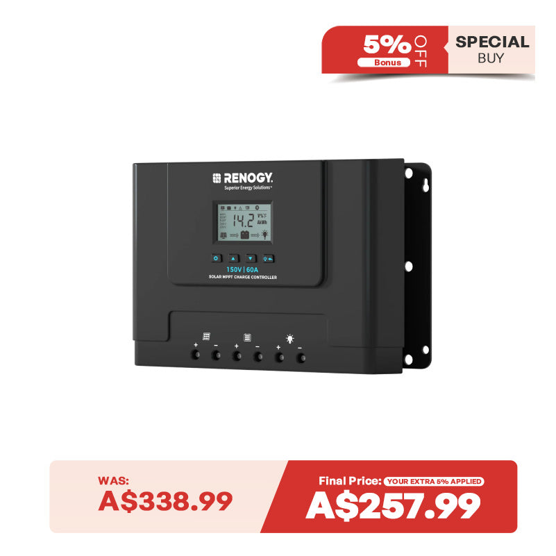 Rover Lite 12V/ 24V/ 36V/ 48V 60A MPPT Solar Charge Controller