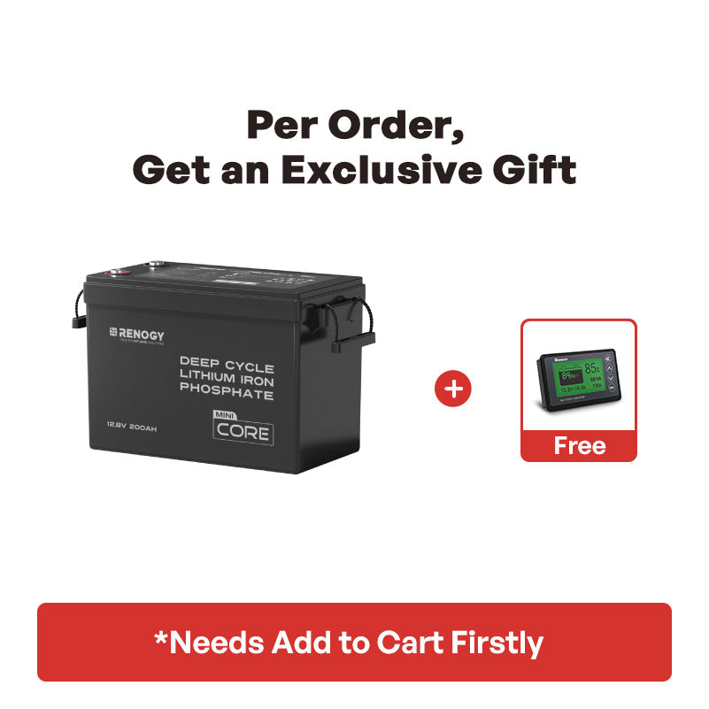 Core Mini - 12.8V 200Ah LiFePO4 Battery w/ Low-Temperature Protection
