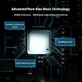 Renogy 3000W Inverter with Advanced Pure Sine Wave Technology
